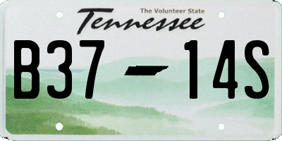 TN license plate B3714S