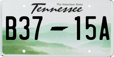 TN license plate B3715A