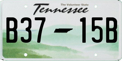 TN license plate B3715B