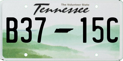 TN license plate B3715C