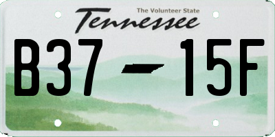 TN license plate B3715F