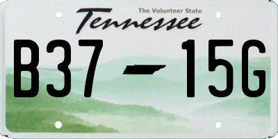 TN license plate B3715G