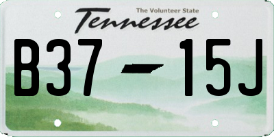 TN license plate B3715J