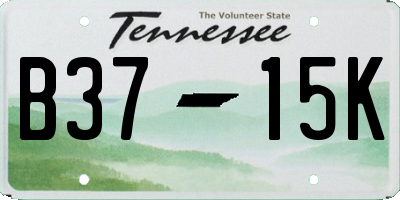 TN license plate B3715K