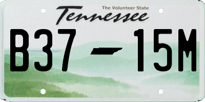 TN license plate B3715M