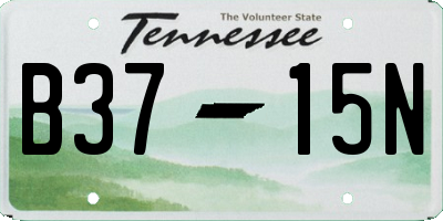TN license plate B3715N