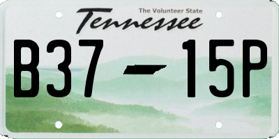 TN license plate B3715P