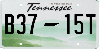 TN license plate B3715T