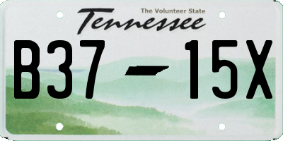 TN license plate B3715X