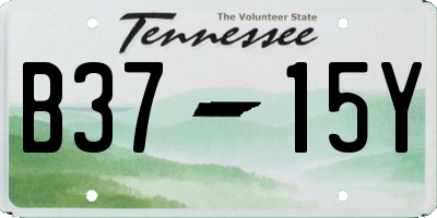 TN license plate B3715Y