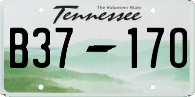 TN license plate B3717O