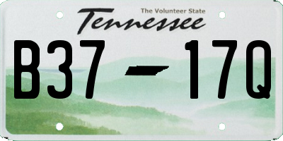 TN license plate B3717Q