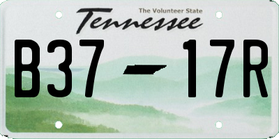 TN license plate B3717R