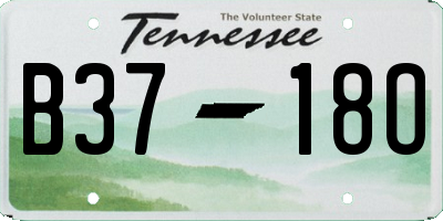 TN license plate B3718O