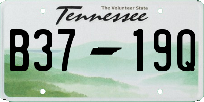 TN license plate B3719Q