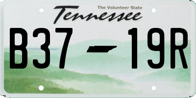 TN license plate B3719R