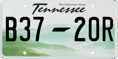TN license plate B3720R