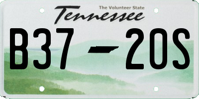 TN license plate B3720S