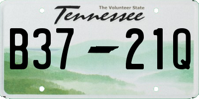 TN license plate B3721Q