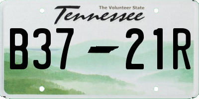 TN license plate B3721R