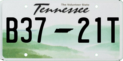 TN license plate B3721T