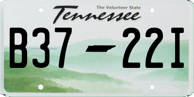 TN license plate B3722I