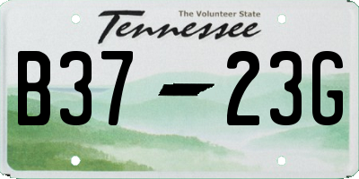 TN license plate B3723G