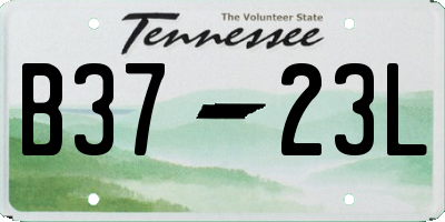 TN license plate B3723L
