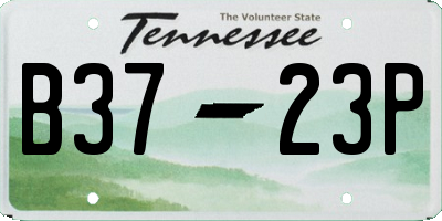 TN license plate B3723P