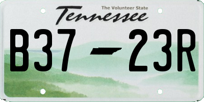 TN license plate B3723R