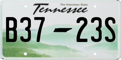 TN license plate B3723S