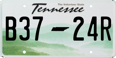TN license plate B3724R