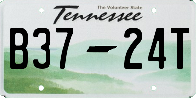 TN license plate B3724T