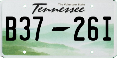 TN license plate B3726I