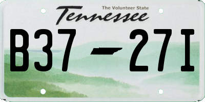 TN license plate B3727I