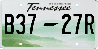 TN license plate B3727R