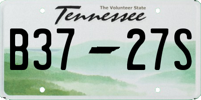 TN license plate B3727S