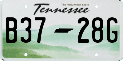 TN license plate B3728G
