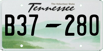 TN license plate B3728O