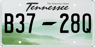 TN license plate B3728Q
