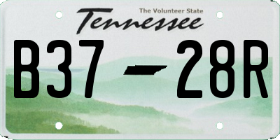 TN license plate B3728R