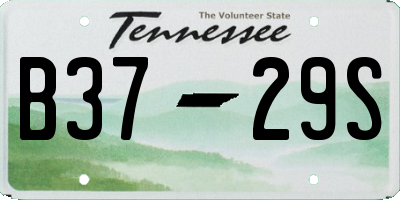 TN license plate B3729S