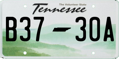 TN license plate B3730A