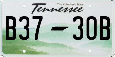 TN license plate B3730B