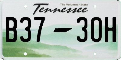 TN license plate B3730H