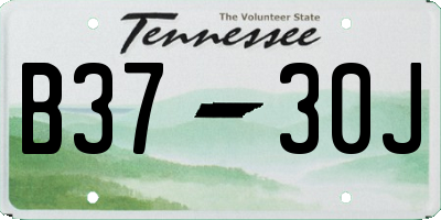 TN license plate B3730J