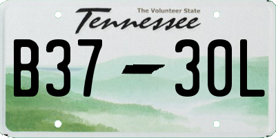 TN license plate B3730L