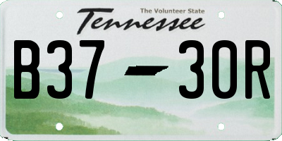 TN license plate B3730R
