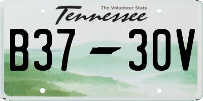 TN license plate B3730V