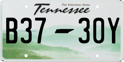 TN license plate B3730Y